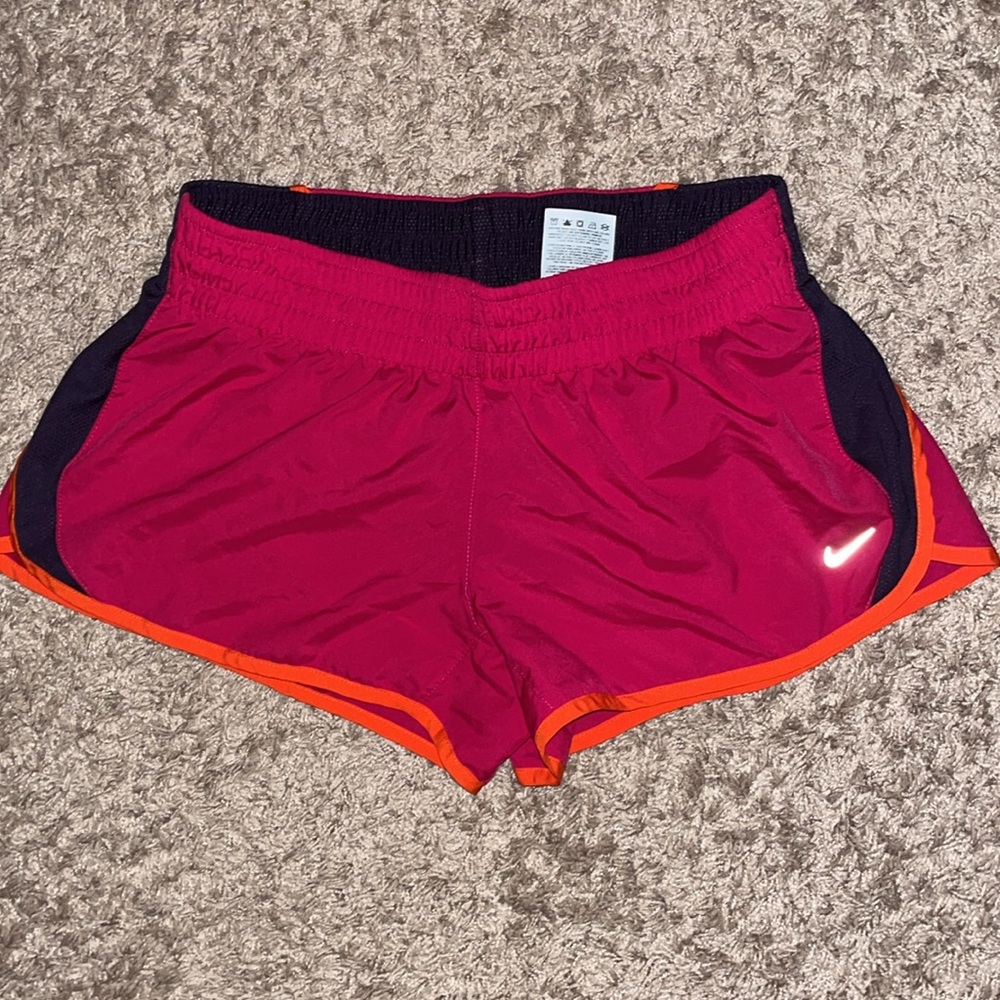 Nike Pink and Orange Athletic Shorts Lightweight Performance